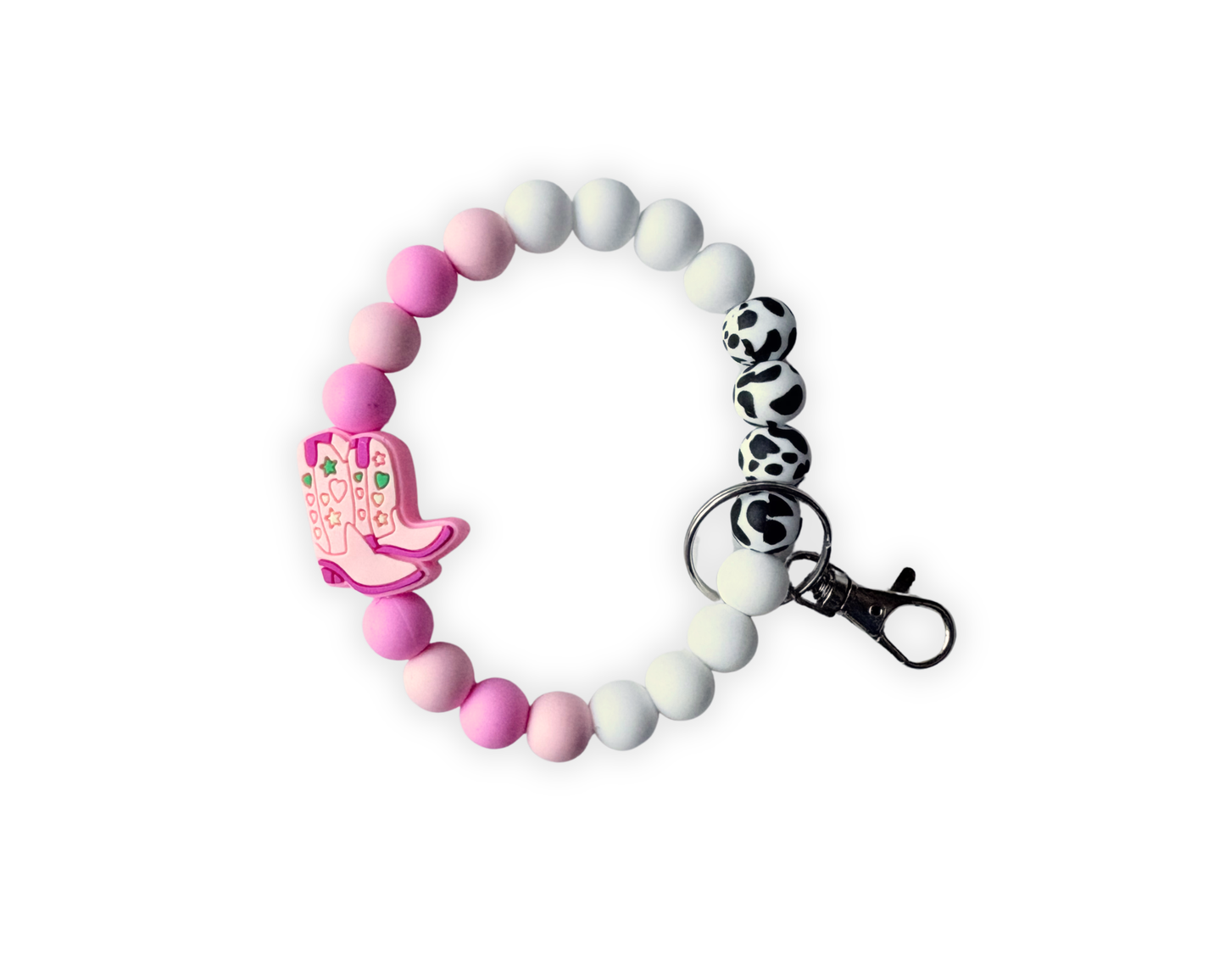 Pink Prairie Silicone Wristlet