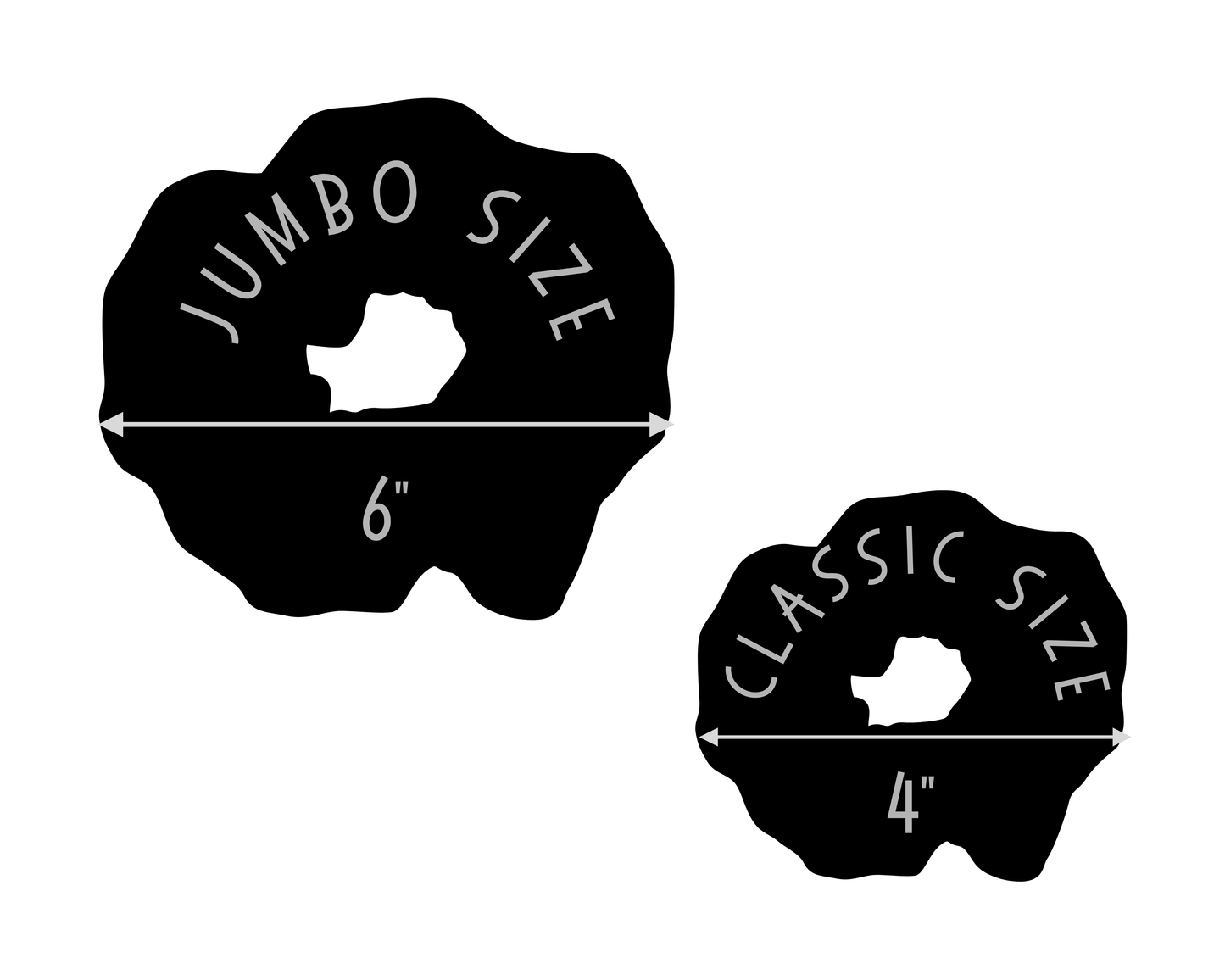 Raven Jumbo Scrunchie