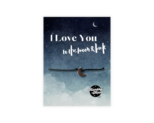 I Love You to the Moon and Back Wish Bracelet image 0